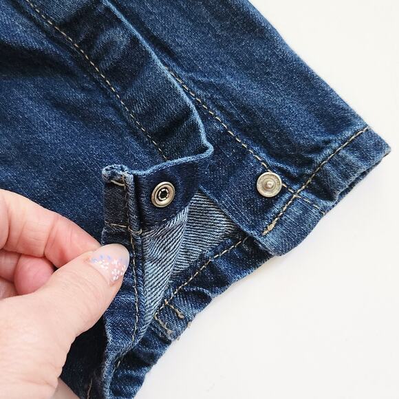 BabyGap Toddler Elastic Waist Dark Wash Denim Blue Jeans Size 18-24 Months - Picture 5 of 6